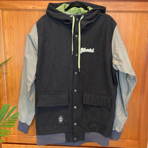 Jiberish Other - Jiberish Charcoal-gray Snowboarding Jacket / XL